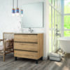 MEUBLE DE SALLE DE BAIN BLACK INGLET SUR PIEDS