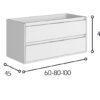 MEUBLE DE SALLE DE BAIN SIRI SUSPENDU – Image 6