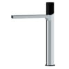 MITIGEUR DE LAVABO HAUT TUBE NOIR ET CHROME