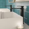 MITIGEUR DE LAVABO HAUT BOLD NOIR – Image 2