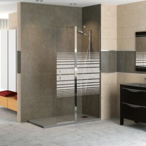 PAROI / PORTE DE DOUCHE MILAN CHROME DECOR