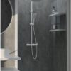 COLONNE DE DOUCHE MITIGEUR ALPHA BLANC CARRE – Image 2
