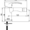 MITIGEUR DE BIDET SALT CHROME – Image 4