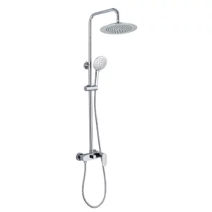 COLONNE DE DOUCHE MITIGEUR WIND BLU RD CHROME RONDE