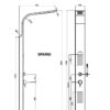 COLONNE DE DOUCHE HYDROMASSANTE SPARGI – Image 6