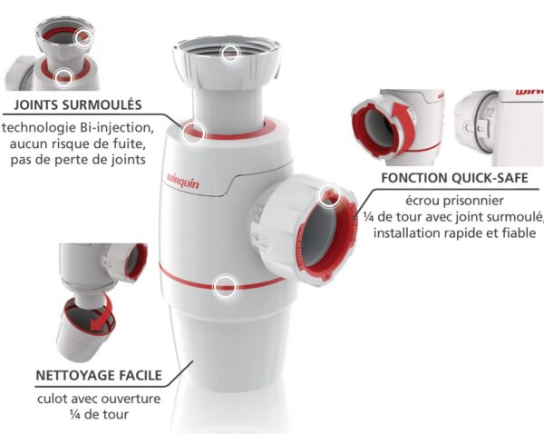 SIPHON LAVABO ET EVIER – Image 4
