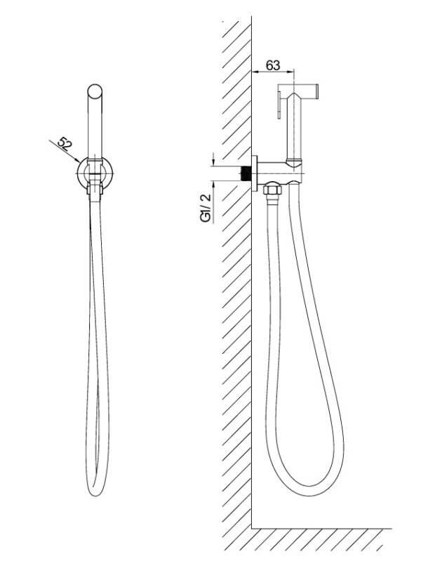 KIT D'HYGIENE POUR BIDET OU WC IXOS – Image 6
